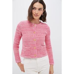 HYACINTH HOUSE Marled Pink Maybourne Cardigan Size XS NWT Retail $158 Tuckernuck